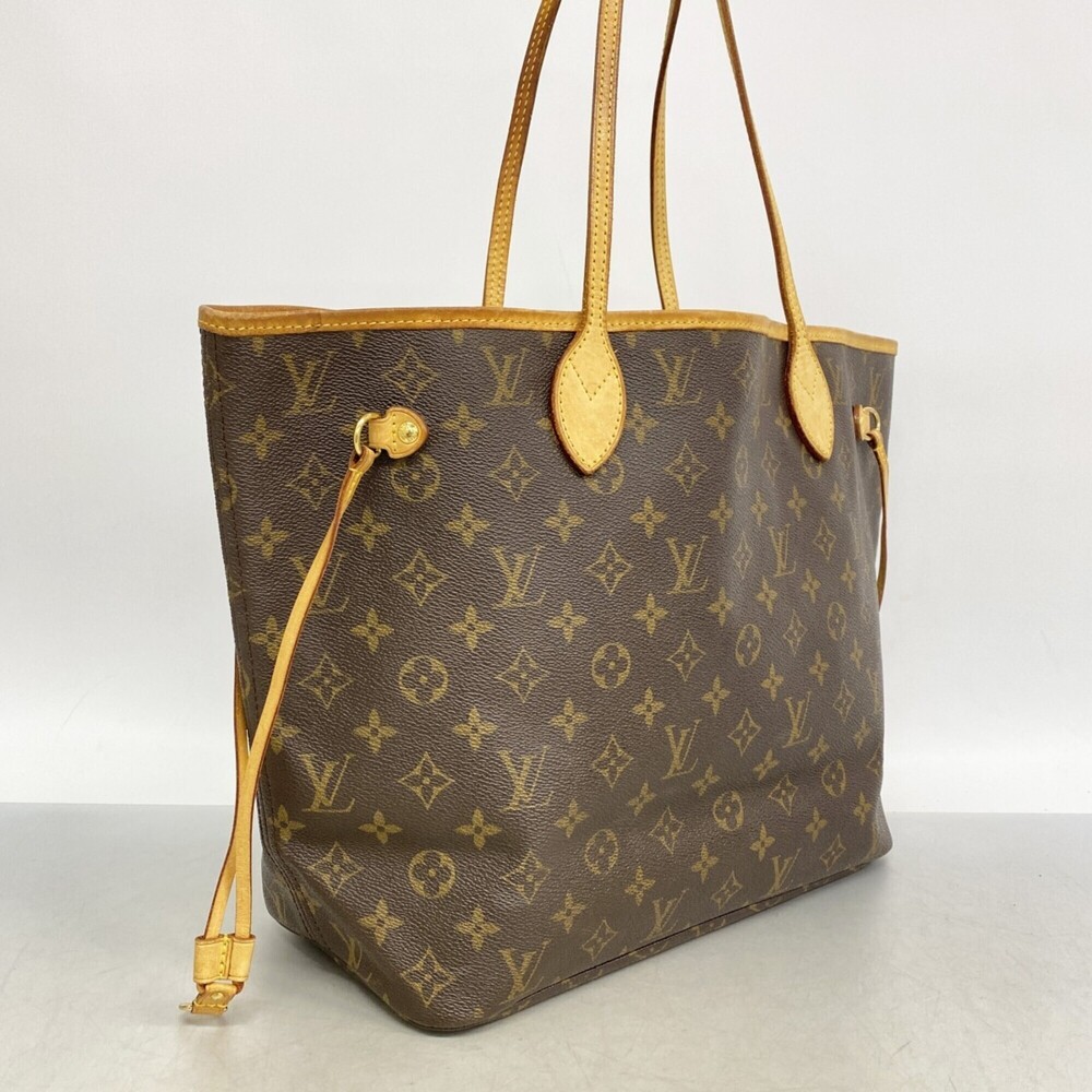 LOUIS VUITTON Brown Monogram Neverfull MM Tote Bag - Picture 2 of 12